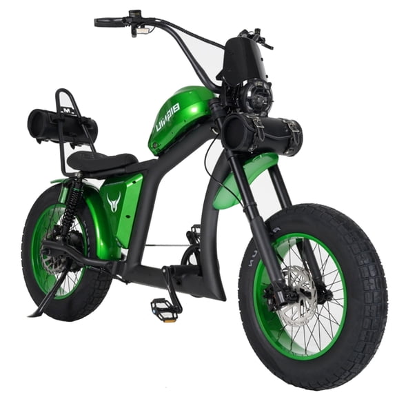 BIGNIU BG-XP Electric Bike for Adults 1500W Motor, 36+ MPH E Chopper Bike 52V 29.4Ah UL 2849