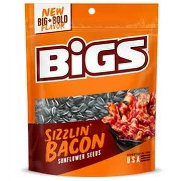 BIGS Bacon Salt Sizzlin' Bacon Sunflower Seeds, 5.35-Ounce Bag Pack of 48