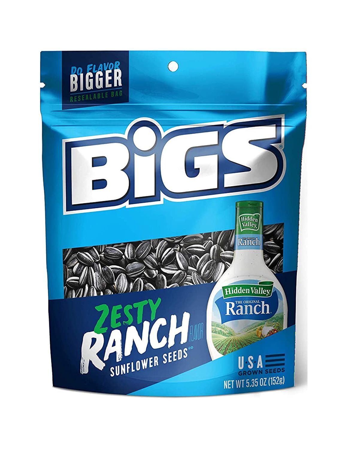 BIGS Hidden Valley Ranch Sunflower Seeds, 5.35-Ounce Bags (Pack of 12)