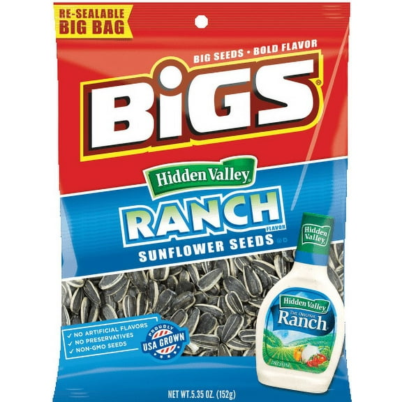 BIGS Hidden Valley Ranch Sunflower Seeds (Pack of 36)