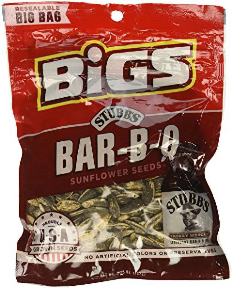 BIGS Smokey Sweet Bar-B-Q Sunflower Seeds, 5.35 Ounce Bags (Pack of 12)
