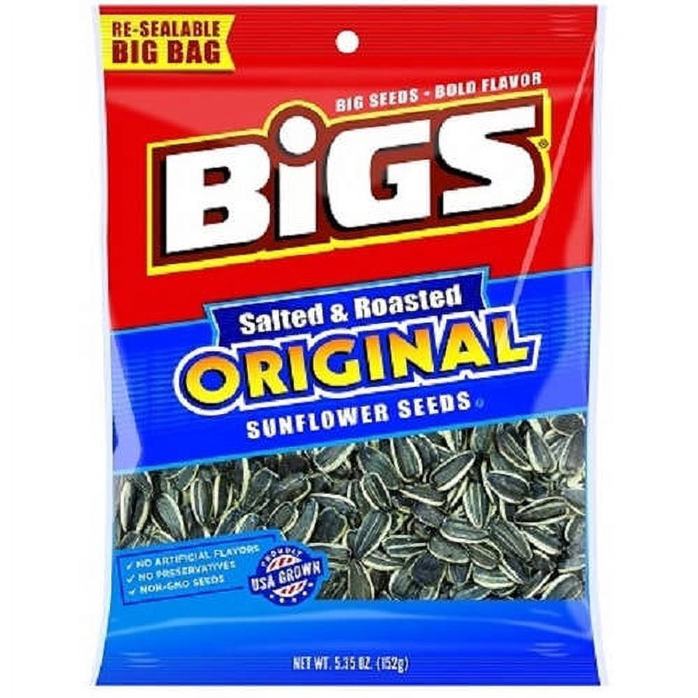 BIGS Sunflower Seeds, (Pack of 12), Multiple Flavors and Bag Sizes Available