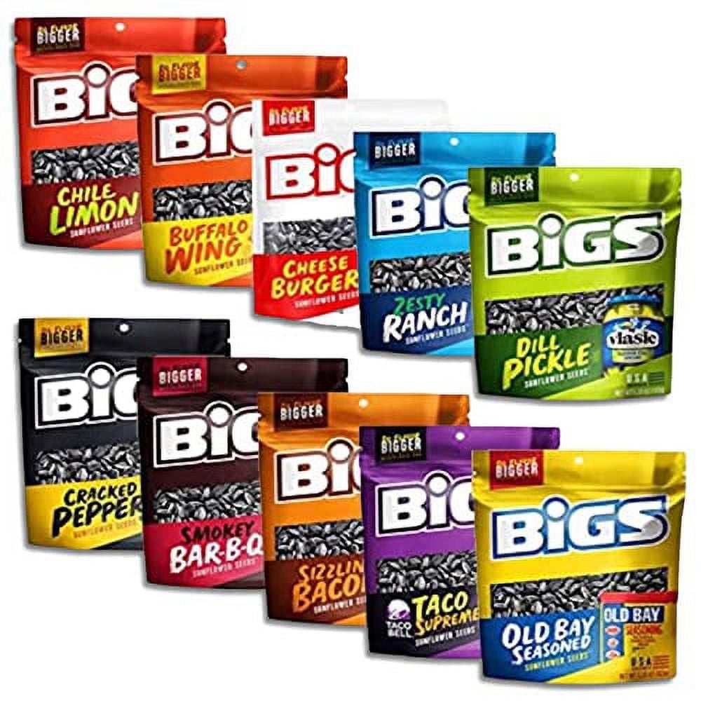 BIGS Sunflower Seeds Variety Sampler Value Pack Includes Taco