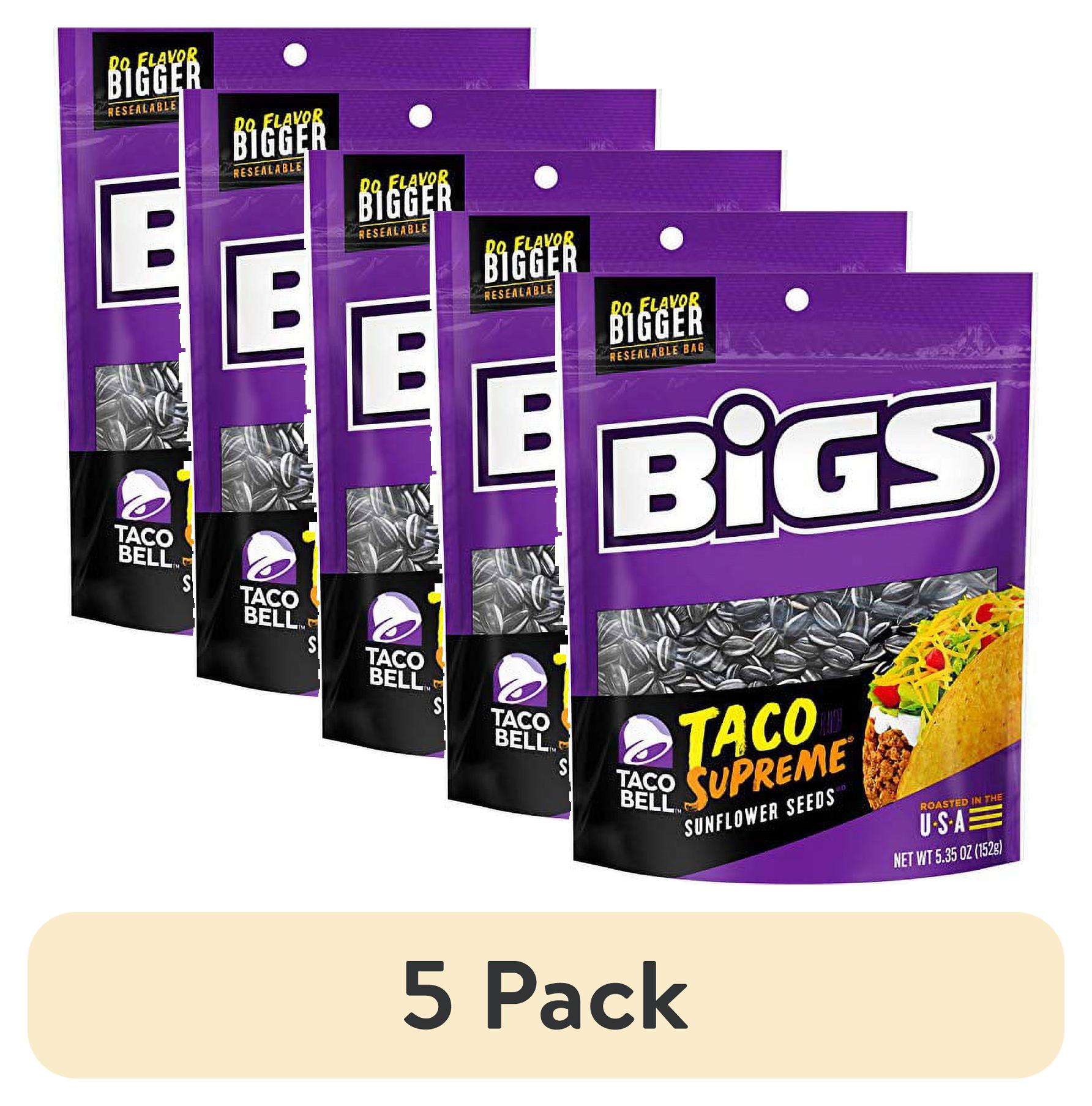 (5 pack) BIGS Taco Bell Taco Supreme Sunflower Seeds, 5.35 Ounce (Pack