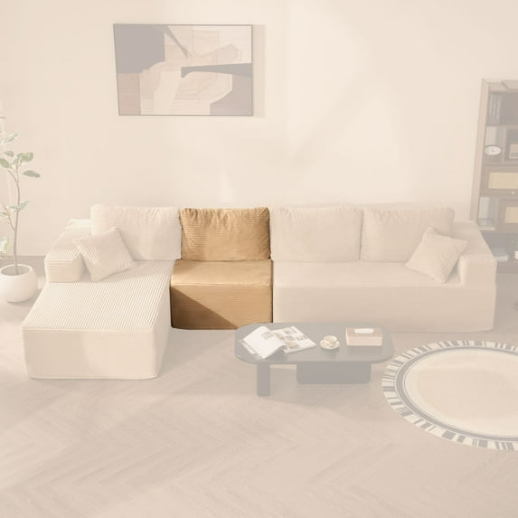 BIGSYY Cozy Single Seat, Comfortable Seating, No Assembly Required, Camel