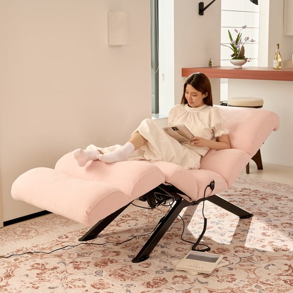 BIGSYY Power Recliner and Full-Body Stretching Chair, 82.7 in, Pink