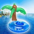 thumbnail image 1 of BIGTREE Coconut Tree Pool Side Cup Holder Inflatable Water Fun Drink Float, 1 of 2