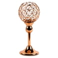 thumbnail image 1 of BIGTREE Crystal Sphere Candle Holder for Anniversary Celebration Gold 12.6", 1 of 7