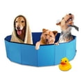 thumbnail image 1 of BIGTREE Pet Swimming Pool Foldout Instant Dog Bath Protective Anti-Slip 47" Blue, 1 of 7