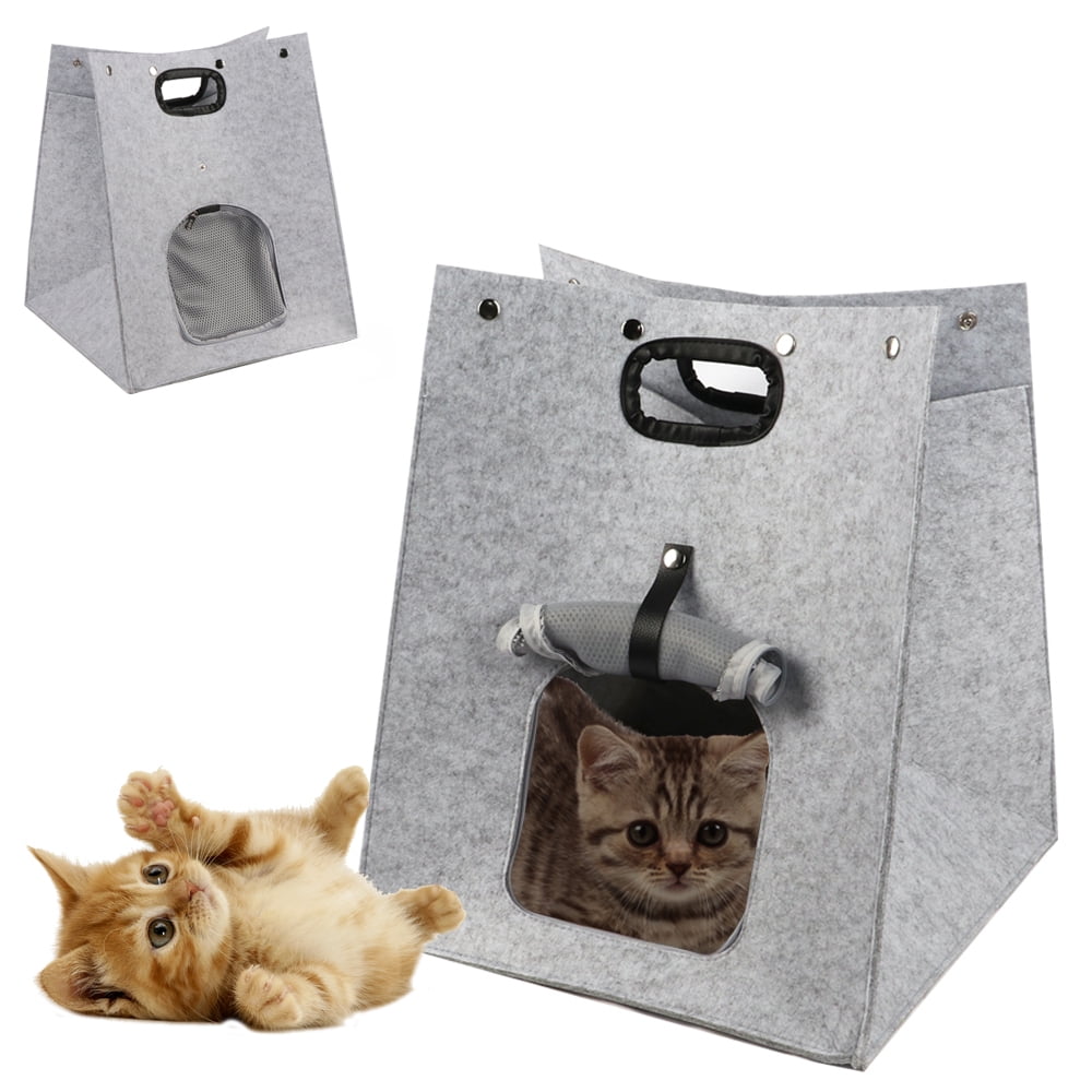 BIGTREE Portable Pet Cat Dog Bag Carrier Bed with Zipper Flap and Secure Button