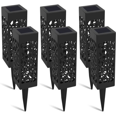 BIGTREE Solar LED Pathway Lights Waterproof Hollow-Out Landscape Lighting Decoration for Outdoor