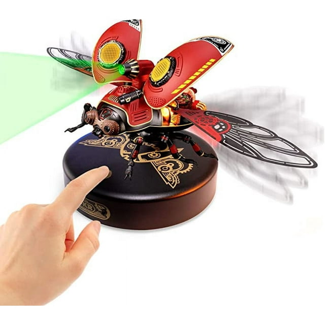 BIGUY 3D Metal Model Kits for Adults Scout Beetle 3D Metal Puzzle Electric Mechanical Plastic