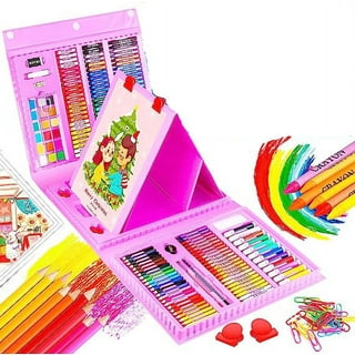 H & B Deluxe Art Set 145-Piece 2 Layers, Child Art Supplies for
