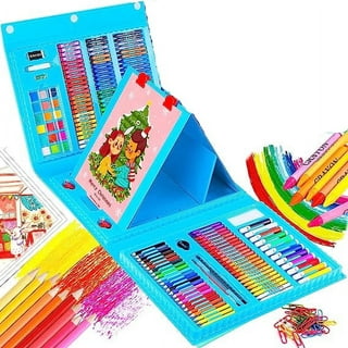 150 pcs art supplies coloring set for ages 3-6 artist drawing kits forgirls  boys sch