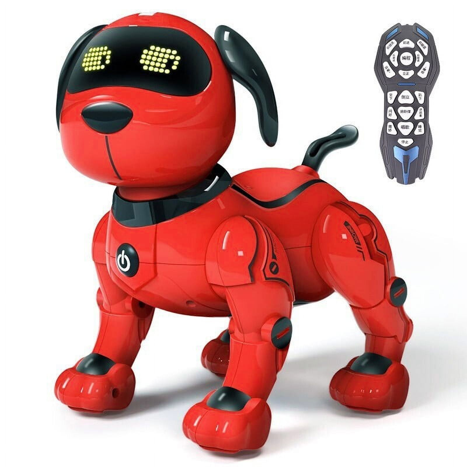 BIGUY Remote Control Dog, RC Robotic Stunt Puppy Voice Control Toys