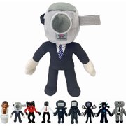 BIGUY Skibidi Toilet Cameraman Plush, 10.2" Skibidi Toilet Cameraman Plushies Toys for Fans and Friends Beautifully Plush Doll Gifts (Cameraman)