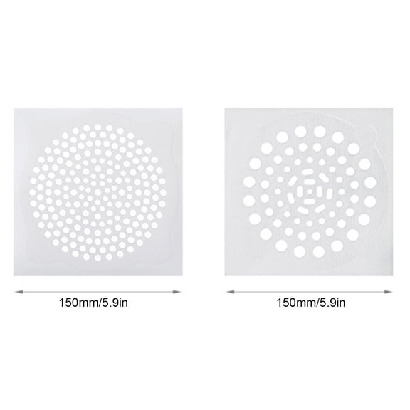 BIHZUA Single Use Bathroom Drain Hair Capture Sticker, Self Adhesive Mesh Filter Pad, Universal Fit For Tub Sink Sewer Debris Blockage Prevention