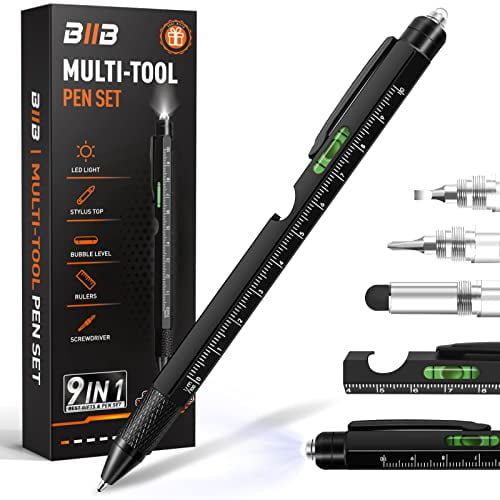 BIIB Gifts for Men, Stocking Stuffers for Men 9 in 1 Multitool Pen,  Christmas Gifts for Men Who Have Everything, Cool Gadgets for Men, Birthday  Gifts for Dad, Husband, Grandpa, Dad Gifts