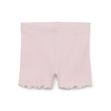 Garanimals Baby Girl Lettuce Hem Biker Shorts, Sizes 0-24 Months