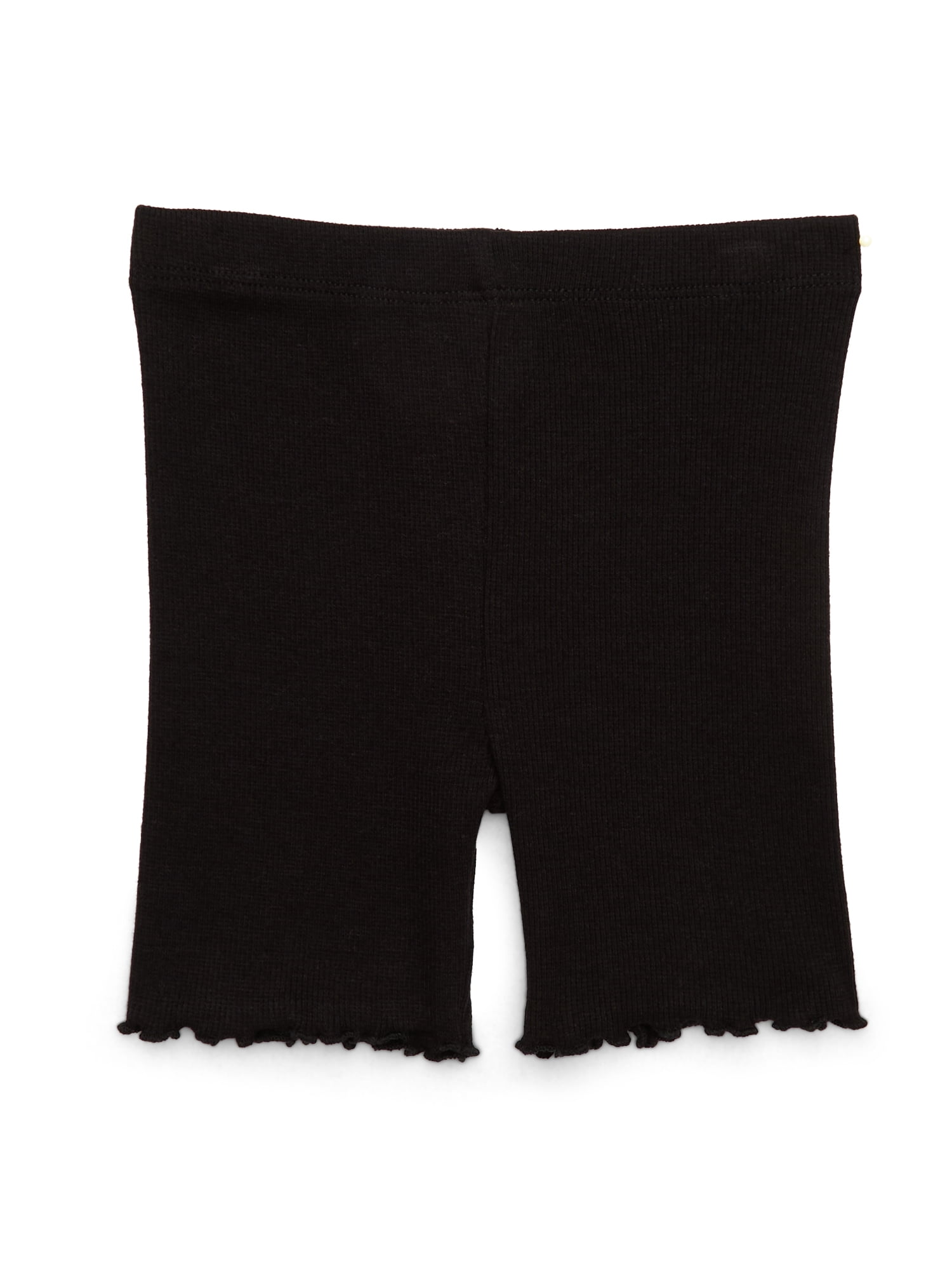 Garanimals Toddler Girl Rib Biker Shorts with Lettuce Hem, Sizes 18M-5T ...