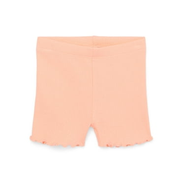 Garanimals Baby Girl Lettuce Hem Biker Shorts, Sizes 0-24 Months