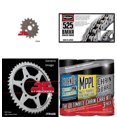 thumbnail image 1 of BIKEMASTER 525 BMXR Sealed Chain Natural with MAXIMA Wax, JT Front & Rear Sprocket Kit for Street KAWASAKI ZX900E Ninja ZX-9R 2000-2003, 1 of 5