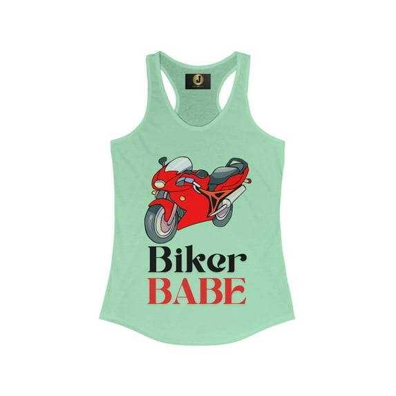 BIKER BABE - Women's Ideal Racerback Tank