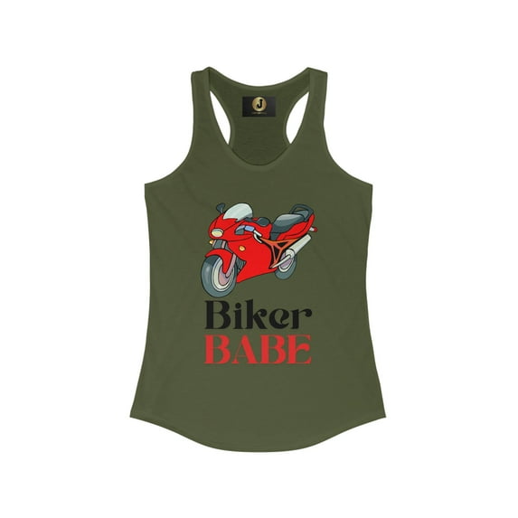BIKER BABE - Women's Ideal Racerback Tank