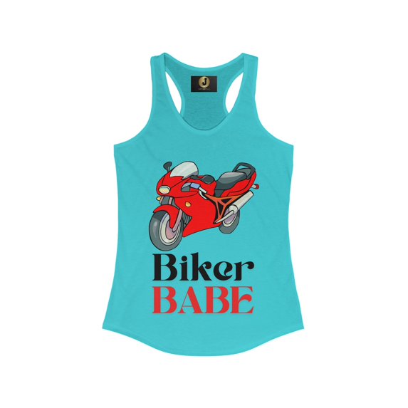 BIKER BABE - Women's Ideal Racerback Tank