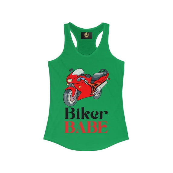 BIKER BABE - Women's Ideal Racerback Tank
