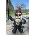 thumbnail image 1 of BIKER GNOME WITH SUNGLASSES & HELMET- GNOMAD, 1 of 2