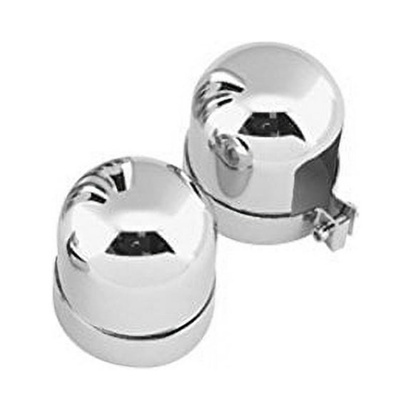 Bikers Choice Chrome Shock Top Covers for Harley-Davidson 52-64 K XL & 58-64 FL Models, Part #490840
