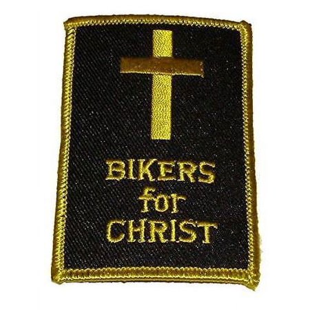 BIKERS FOR CHRIST PATCH CROSS CHRISTIAN RELIGIOUS MOTORCYCLE MC FAITH