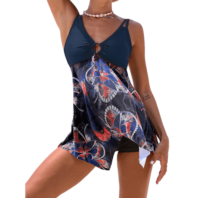 BIKINX Women's Plus Size Swimsuits Tankini Bathing Suits for Women