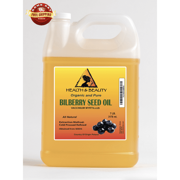 BILBERRY / BLUEBERRY SEED OIL REFINED ORGANIC CARRIER COLD PRESSED PREMIUM 100% PURE 7 LB