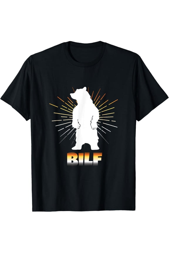 BILF Gay Bear Pride Shirt Funny LGBT Bears Grizzly Gift Tee