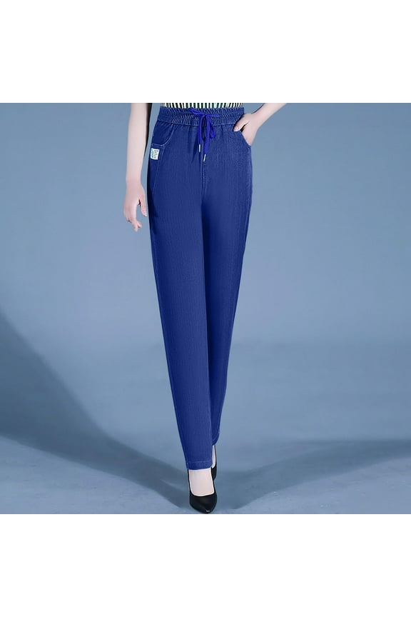 Comfy Jeans for Women, Lounge Pants Women, Jeans for Women, Stretchy Work Pants for Women