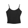 thumbnail image 1 of BILIKEYU Double Lined Thick Material Tank Tops,&nbsp;Adjustable Spaghetti Strap Basic Camisole for Women Sleeveless Fitted Summer Tops, Black, 1 of 4
