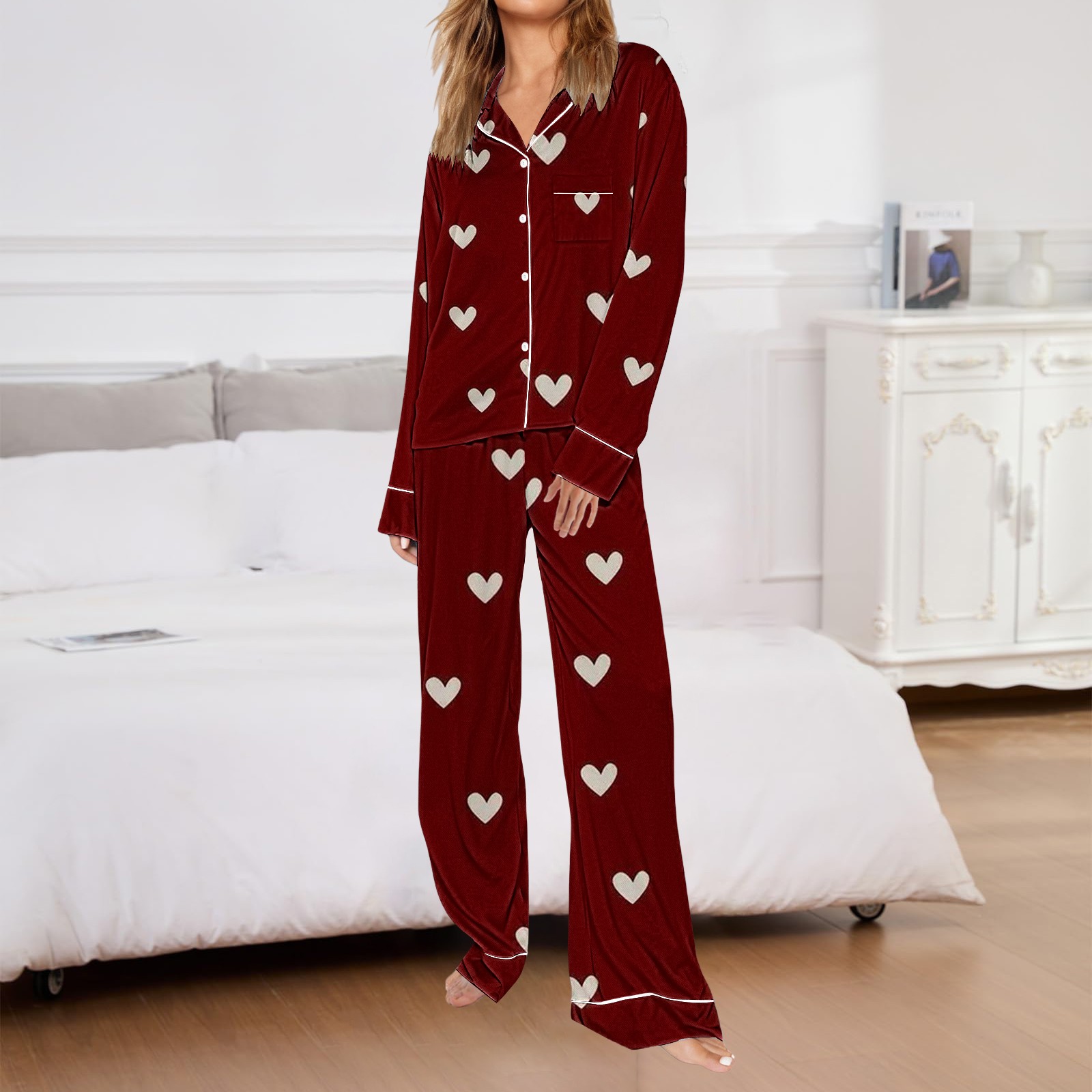 BILIKEYU Elegant Short Valentine Robe for Women Plush Soft - Walmart.com