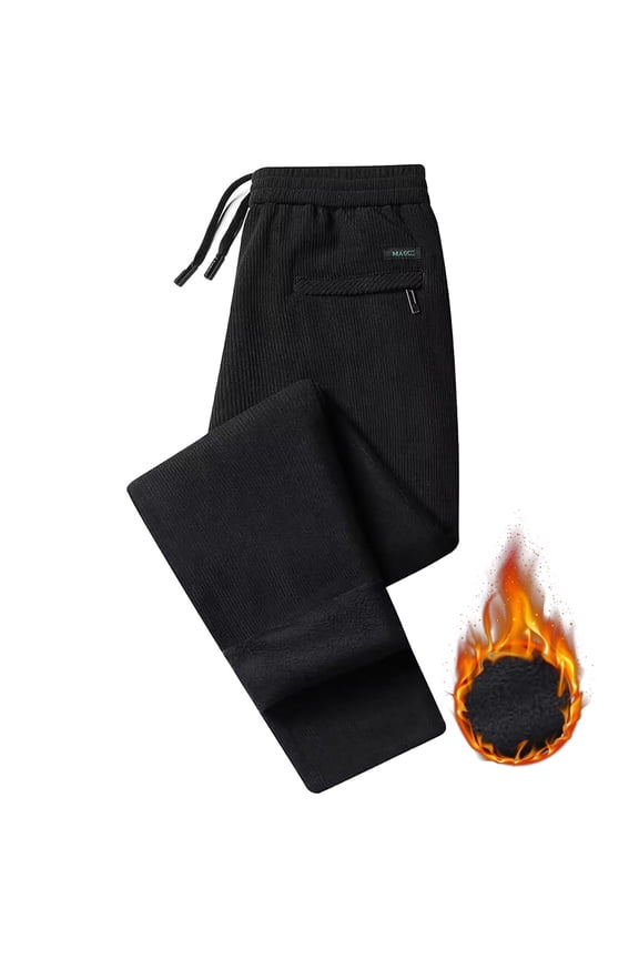 Women's Fleece Lined High Waisted Stretchy Warm Winter Thermal Pants Thick Bell Bottom Wide Leg Casual Comfort Jeans