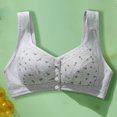 thumbnail image 1 of BILIKEYU Jelly Front Closure Bras for Women Wireless Seamless Comfort Padded Post Bra No Underwire Seamless Full Coverage Supportive Comfortable Bralettes M, 1 of 5