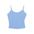 thumbnail image 1 of BILIKEYU No Ride Up Tank Tops Women,&nbsp;Double Lined Adjustable Spaghetti Strap Basic Camisole Sleeveless Fitted Summer Shirts, Blue, 1 of 4