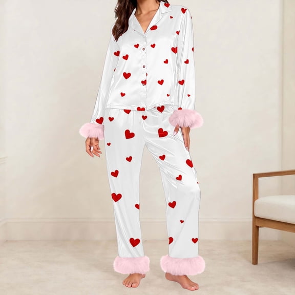 BILIKEYU Pink Love Themed Valentine Robe for Women Oversized