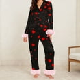 thumbnail image 1 of BILIKEYU Pink Valentine Pajama Set for Women Plus Size Inclusive, 1 of 5
