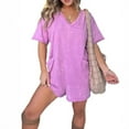 thumbnail image 1 of BILIKEYU Rompers for Women Casual Short Sleeve Oversized Athletic Workout Reversible Hot Shot Tee Romper Deep Pockets, Maternity Shorts Romper, Ladies Rompers, Athletic Dress for Women, 1 of 5