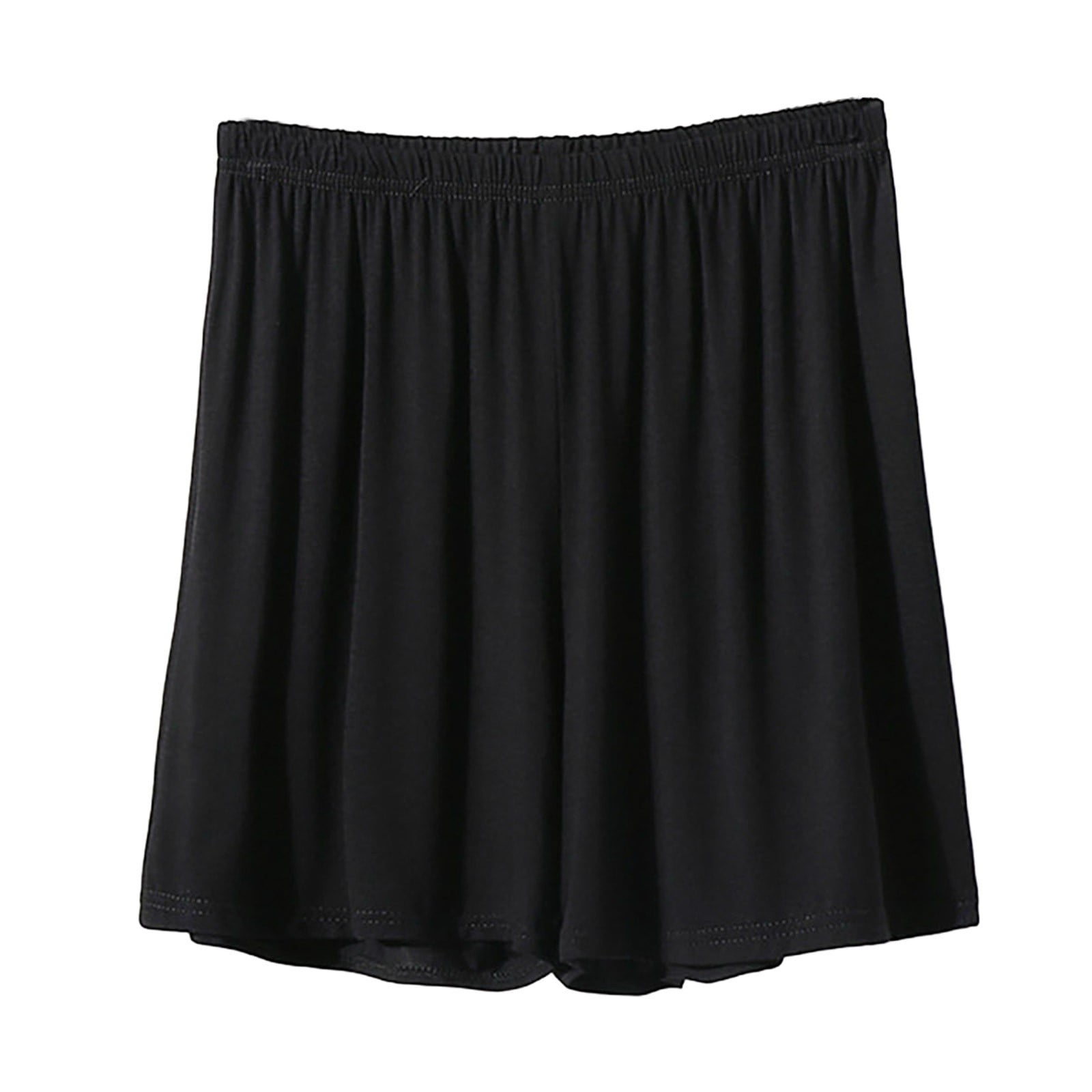 IKEYU Shorts for Women - Women's High-Waisted Loose-Fit Wide-Leg Casual Shorts for Summer (Black L)