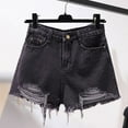 thumbnail image 1 of BILIKEYU Thin High Waist Denim Shorts For Women, Stretchy Jeans For Women, Womens Shorts, High Waisted Jeans For Women, 1 of 5