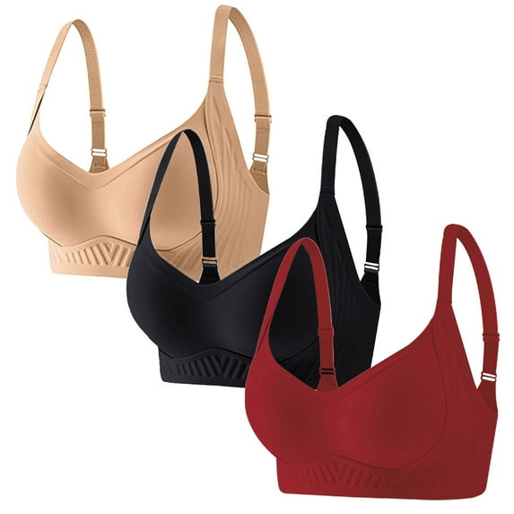 BILIKEYU Women Deep V No Jelly Underwear Thin And Large Chest Comfortable Large Size Bra, Bras for Women, No Underwire Bras for Women, Sports Bras for Women