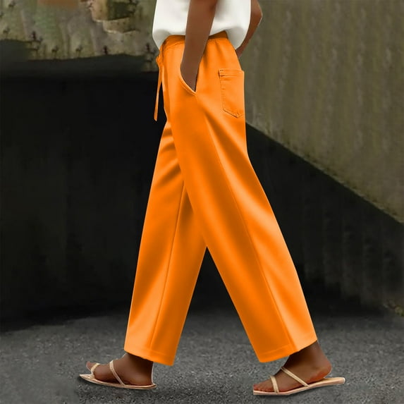 BILIKEYU Women's Autumn And Winter Fashion Plus Size Casual Sports Pants, womens sweatpants, women's clothing, wide leg sweatpants women