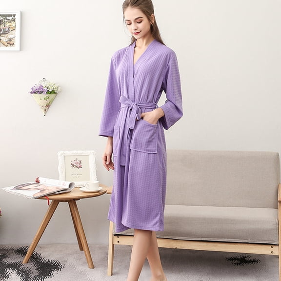 BILIKEYU Women's Breathable Solid Color Bathrobe, Pajama Sets for Women 2 Piece, Women's Sleepwear, Womens Valentines Day Pajamas